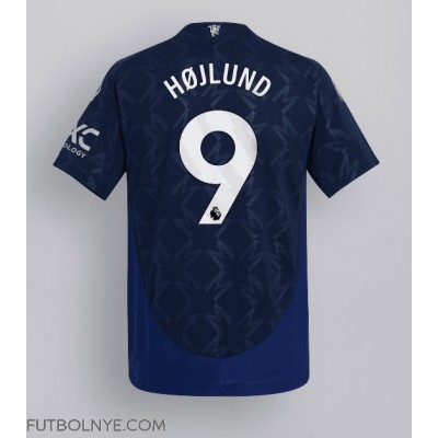 Camiseta Manchester United Rasmus Hojlund #9 Visitante Equipación 2024-25 manga corta Camiseta Manchester United Rasmus Hojlund #9 Visitante Equipación 2024-25 manga corta